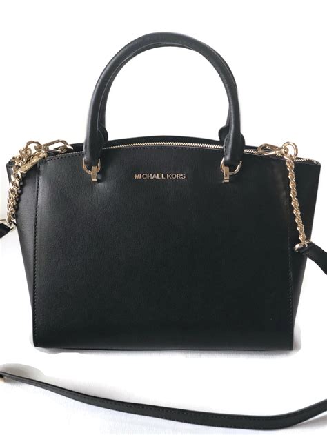 michael kors ellis signature leather satchel bag|Michael Kors handbags.